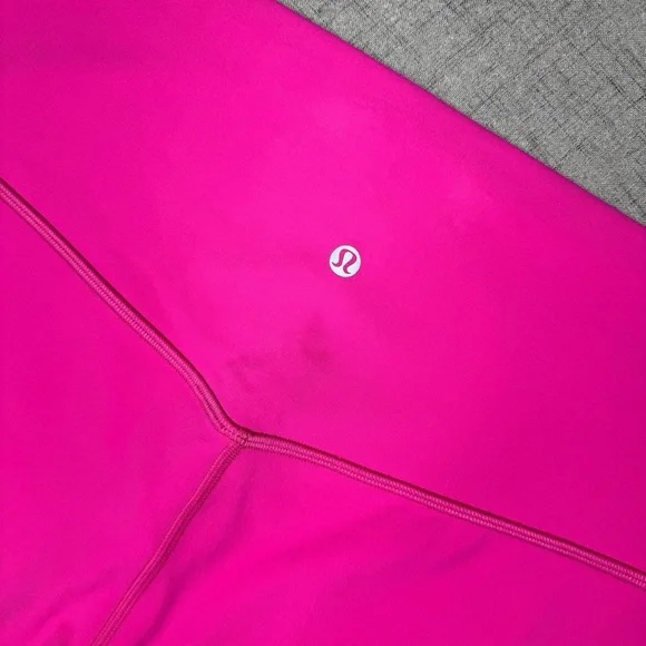 Lululemon Align Short High Rise Bike Shorts Sonic Pink 12 Nwt - Picture 6 of 9